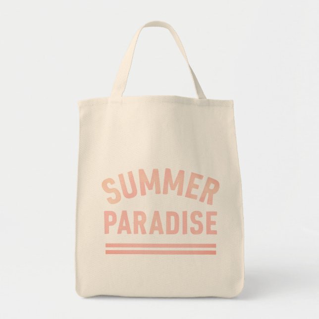 Summer Paradise T-Shirt Tragetasche (Vorne)