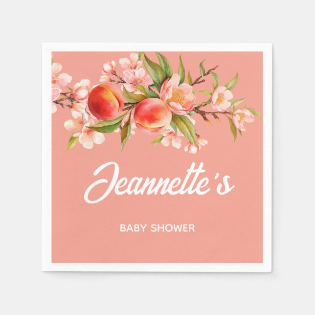 Summer Party Baby Shower Serviette (Vorderseite)