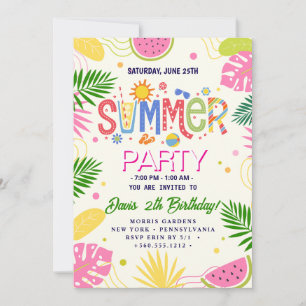 Summer Party Einladung