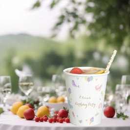 Summer Party Ice Creme Calligraphy Geburtstagspart Pappbecher