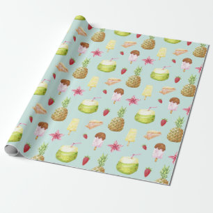 Summer Pattern Wrapping Paper Geschenkpapier