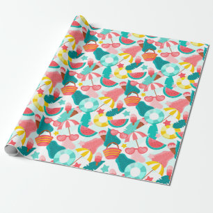 Summer Pattern Wrapping Paper Geschenkpapier