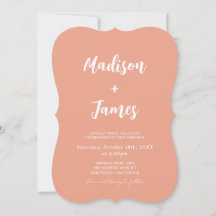 Summer Peach Orange Wedding