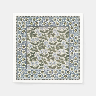 Summer Periwinkle Blume Hübsch Elegantes Flora Serviette