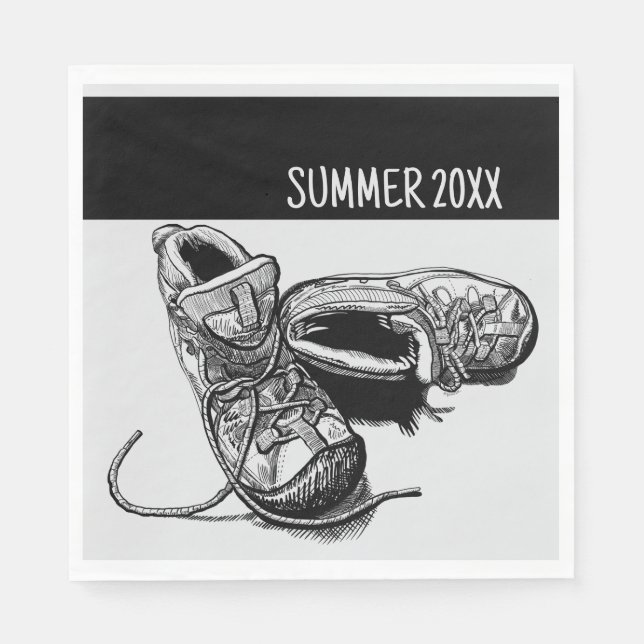 Summer Personalisiert Camping Picnic Serviette (Vorderseite)