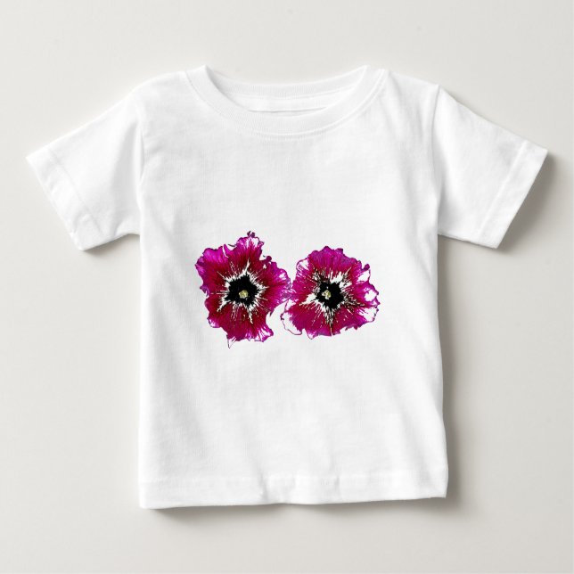 Summer Petunias Baby T-shirt (Vorderseite)