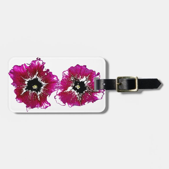 Summer Petunias Gepäckanhänger (Vorderseite horizontal)