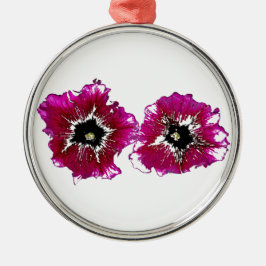 Summer Petunias Ornament Aus Metall
