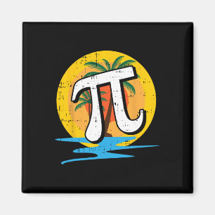 Summer Pi Day Retro Beach Math Symbole Lehrer Stu Magnet