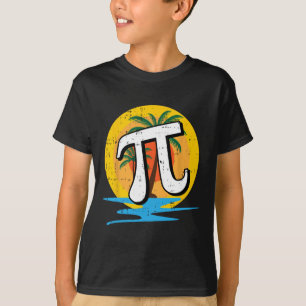 Summer Pi Day Retro Beach Math Symbole Lehrer Stu T-Shirt