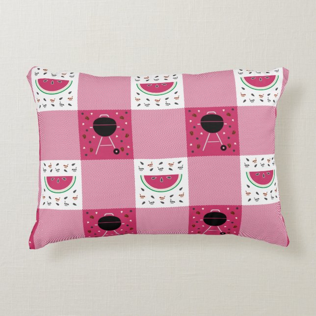 Summer Picnic Accent Pillow Dekokissen (Vorderseite)