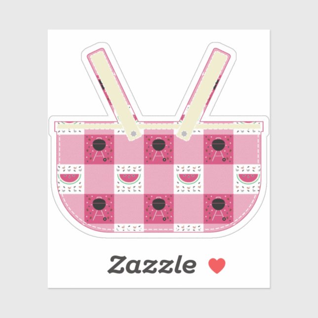 Summer Picnic Contour Sticker (Blatt)