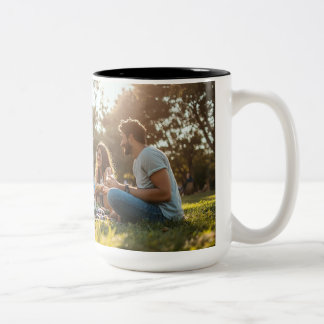 "Summer Picnic" "Family Outing" "Tag im Park" Zweifarbige Tasse