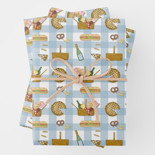 Summer Picnic in der Park Housewarming Hostess Geschenkpapier Set (Beispiel)