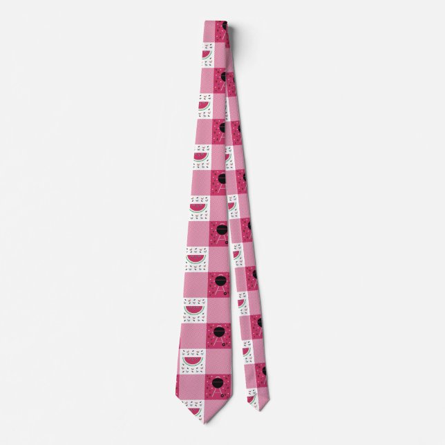 Summer Picnic Men's Neck Tie Krawatte (Vorderseite)