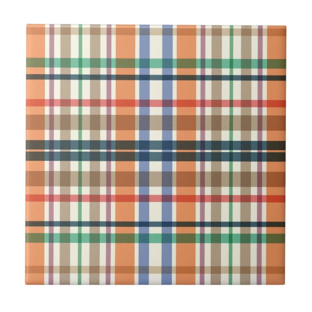 Summer Picnic Plaid Fliese (Vorderseite)