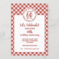 Summer Picnic Red Karo Pattern Party