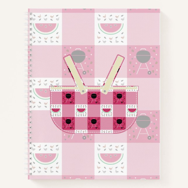 Summer Picnic Spiral Notebook Notizbuch (Vorderseite)