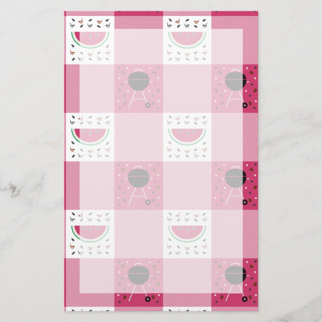 Summer Picnic Stationery Briefpapier (Vorderseite)