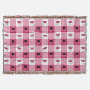 Summer Picnic Throw Blanket Decke