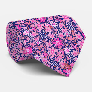 Summer Pink Daisy Blooms Neck Tie Krawatte