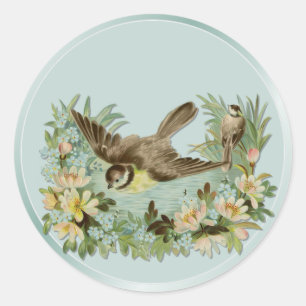 Summer Pond Runder Aufkleber