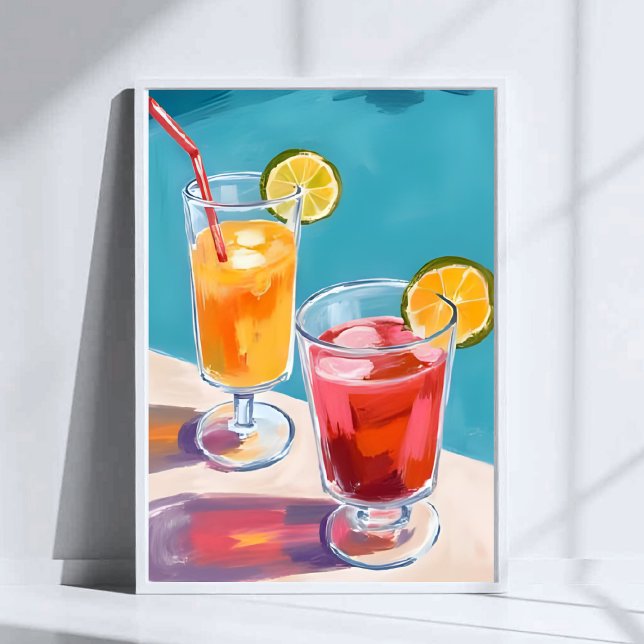 Summer Pool Cocktails Poster (Von Creator hochgeladen)
