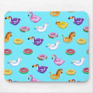 Summer Pool Float Muster Mousepad