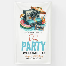Summer Pool Party 2. Geburtstag Banner