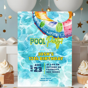 Summer Pool Party Geburtstag Einladung