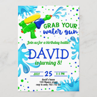 Summer Pool Party Junge Geburtstag Einladung