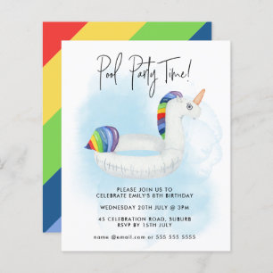 Summer Pool Party Regenbogen Eintonung jedes Alter