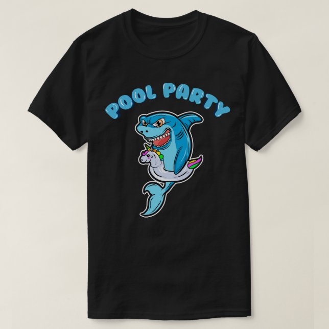 Summer Pool Party Spaß T-Shirt (Design vorne)