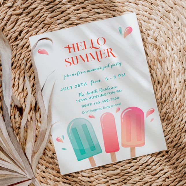 Summer Pool Partys Backyard GRILLEN Bash Einladung (Von Creator hochgeladen)