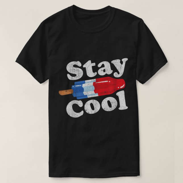 Summer Popsicle Bleibe Coole Funny Bomb Retro 80er T-Shirt (Design vorne)