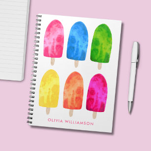 Summer Popsicle Ice Lolly Notizblock