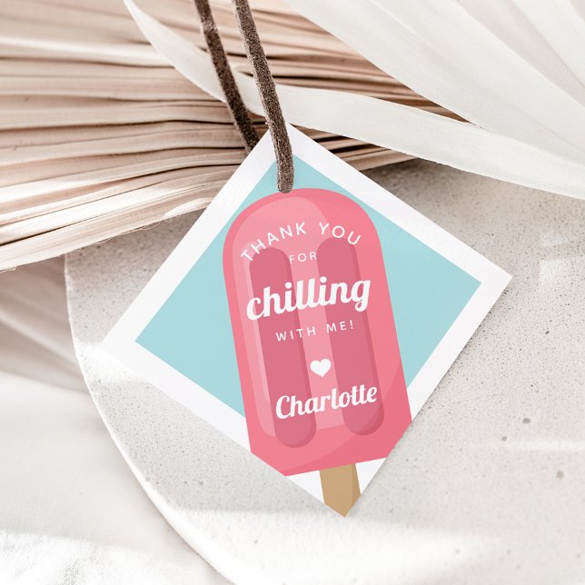 Summer Popsicle Kindergeburtstag Party Geschenkanhänger (Von Creator hochgeladen)