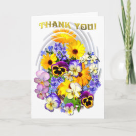 Summer Posy ~ Dankeschön Card Dankeskarte