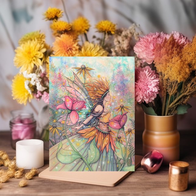 Summer Queen Fairy Artwork Blank Innen Karte (Von Creator hochgeladen)