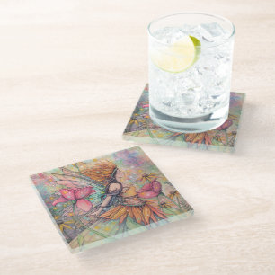 Summer Queen Fairy Fantasy Illustration von Molly Glasuntersetzer