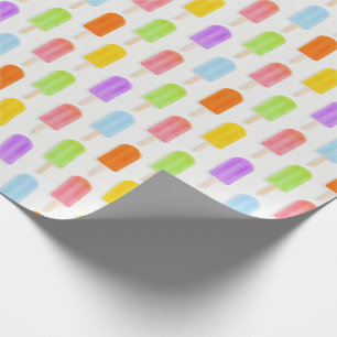 Summer Rainbow Popsicles Pattern Geschenkpapier