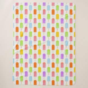 Summer Rainbow Popsicles Pattern Sherpadecke