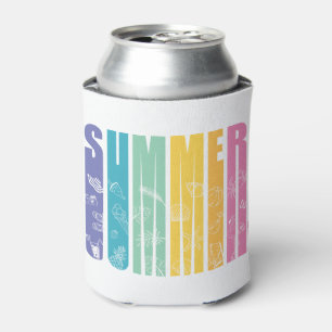 Summer Rainbow Typografy - GraphicLoveShop Dosenkühler