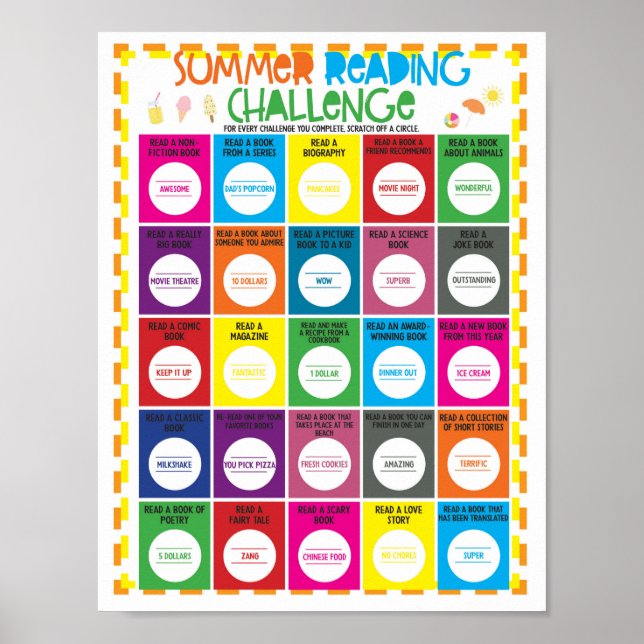 Summer Reading Challenge Scratcher (Version 1) Poster (Vorne)