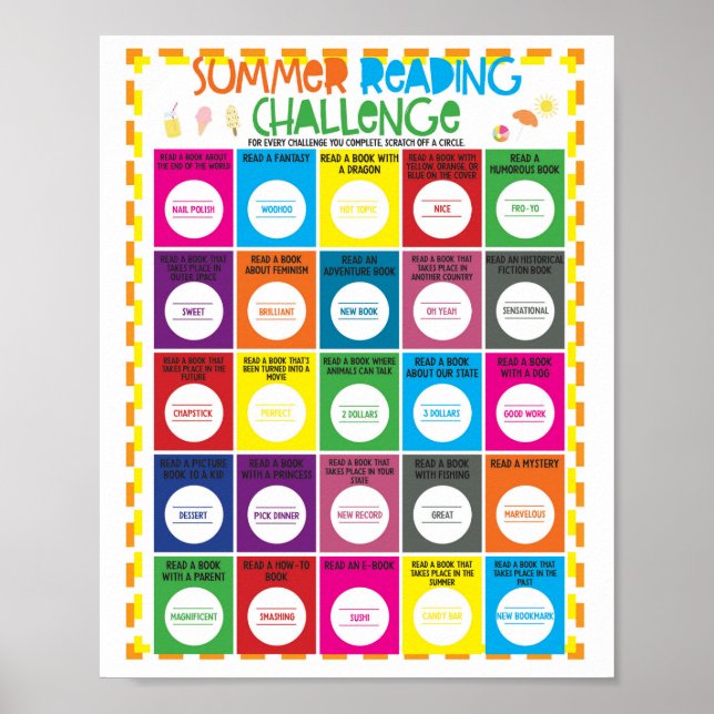 Summer Reading Challenge Scratcher (Version 2) Poster (Vorne)