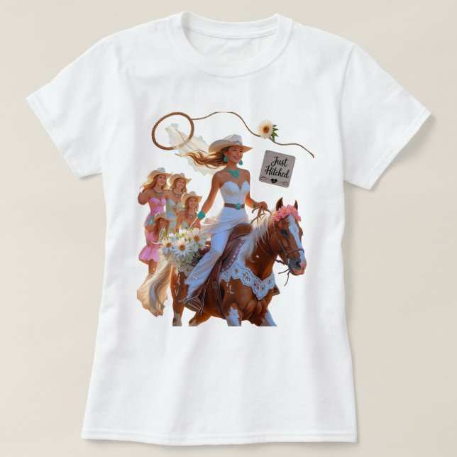 Summer Ride to Forever – Cowgirl Wedding Bliss T-Shirt (Design vorne)