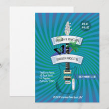 Summer Rock Festival Hochzeit Einladung