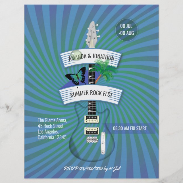 Summer Rock Festival Wedding Flyer (Vorne)