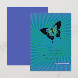 Summer Rock Festival Wedding RSVP Karte