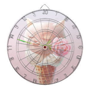 Summer Rose Ice Creme Dartscheibe